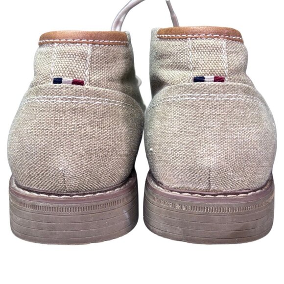 Izod Mens Linen Blend Chukka Boots Size 9.5M Beige main image 6
